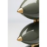 Green metal desktop weather station