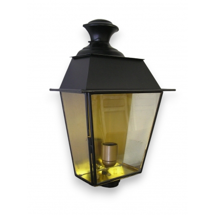 Black wall light, brass interior, by Moinat SA – Antiques and home décor