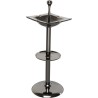 Square aluminium freestanding ashtray
