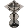 Square aluminium freestanding ashtray