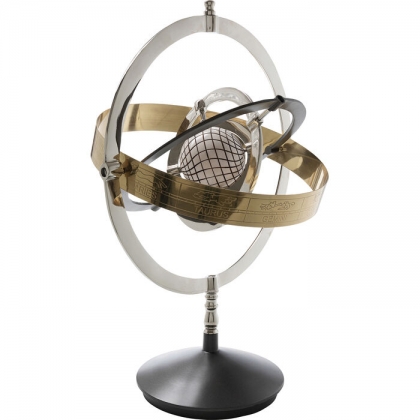 Sphère armillaire en aluminium