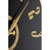 Casino wall clock in gold-coloured metal and glass