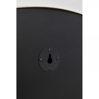 Casino wall clock in gold-coloured metal and glass