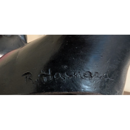 Bronze "Canard Morillon" signé R. HAINARD