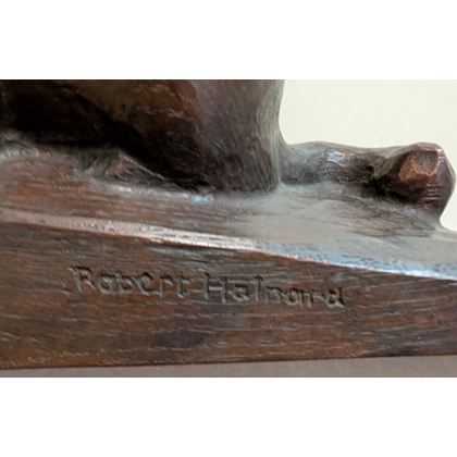 Bronze sculpture ‘Young Marmot’ by Robert HAINARD