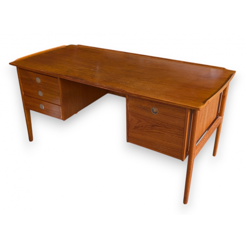Danish desk with 4 drawers