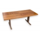 Table basse vintage à manivelle