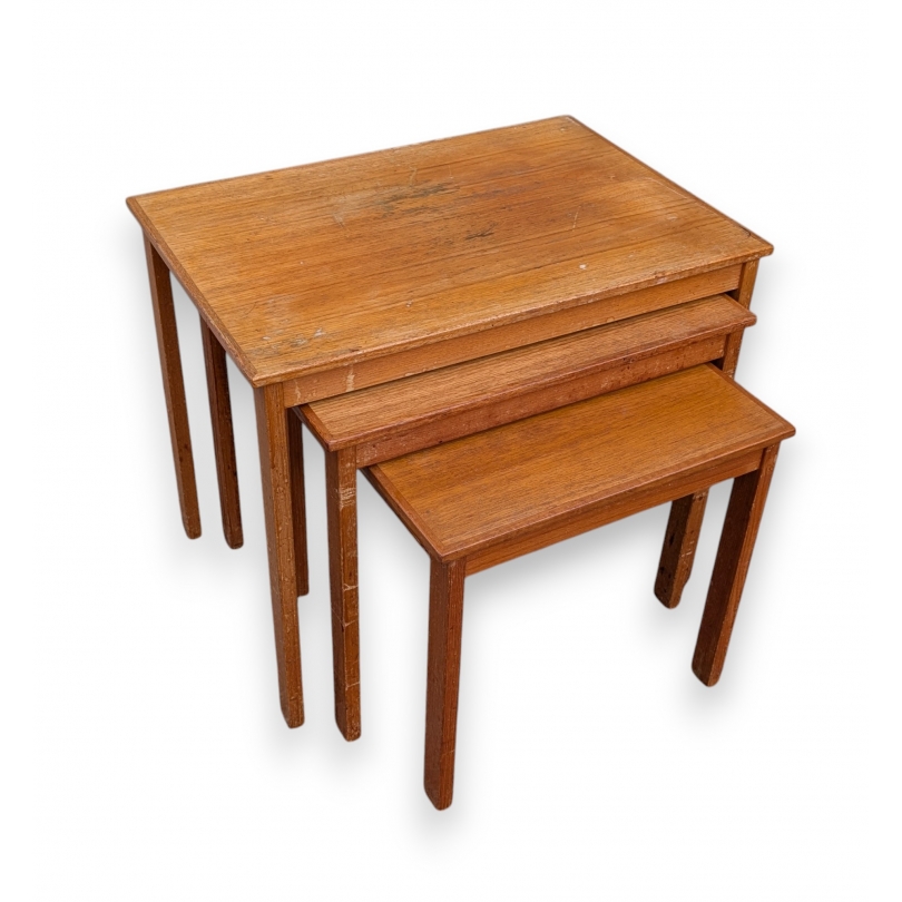 Tables gigognes en teck Kvalitet Form Funktion