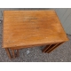 Tables gigognes en teck Kvalitet Form Funktion