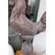 Coq de clocher en cuivre repoussé