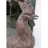 Coq de clocher en cuivre repoussé