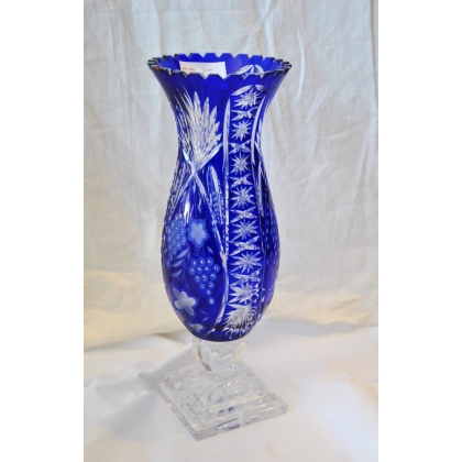 Vase en cristal couleur cobalt sur  Moinat SA  - Antiquités décoration