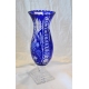 Vase en cristal couleur cobalt