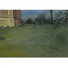 Paire d'aquarelles "Maisons" signées H. HECKLER