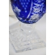 Vase en cristal couleur cobalt