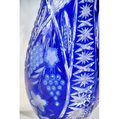  Vase en cristal couleur cobalt sur  Moinat SA  - Antiquités décoration