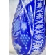 Vase en cristal couleur cobalt