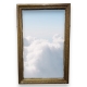 Miroir Louis XVI rectangulaire en bois doré