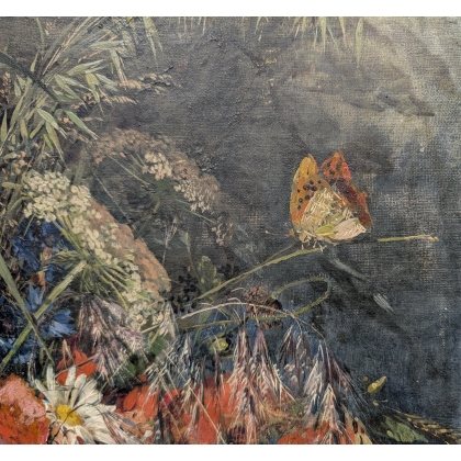Tableau \"Nature morte\" signé Anna PETERS
