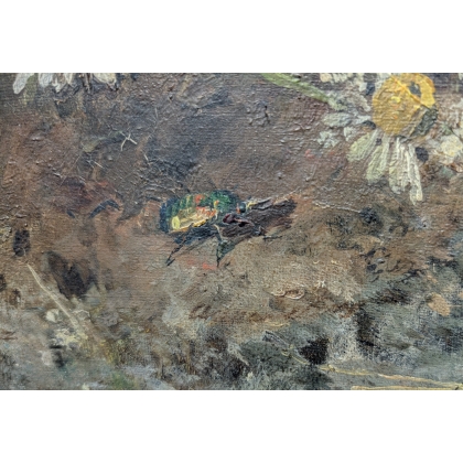 Tableau \"Nature morte\" signé Anna PETERS