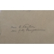 Dessin "Esquisse personnages" signé VAUTIER