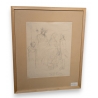 Dessin "Esquisse personnages" signé VAUTIER