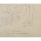 Dessin "Esquisse personnages" signé VAUTIER