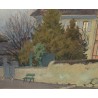 Pastel "Maison de l'artiste" signé F. BIRBAUM