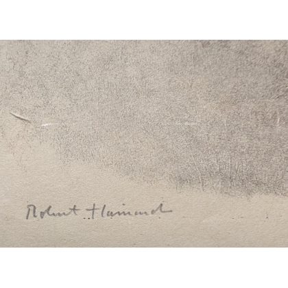 Gravure "Les Leeshörner" signée Robert HAINARD