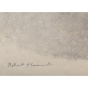 Gravure "Les Leeshörner" signée Robert HAINARD