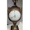 Empire-style wooden and bronze vase clock