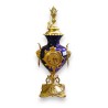Blue crystal and gilded bronze clock at  Moinat SA  - Antiques and home décor