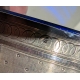 Sucrier en argent et verre bleu cobalt