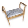 Banquette style Louis XVI dorée