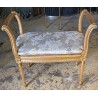 Banquette style Louis XVI dorée