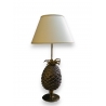 Lampe, modèle Ananas, en bronze doré et