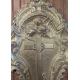 Bénitier mural en bronze doré
