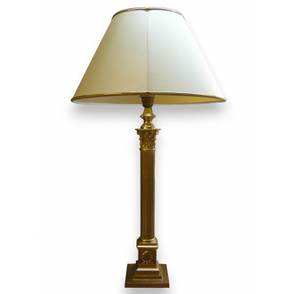  Lampe cannelée style Empire avec sur  Moinat SA  - Antiquités décoration