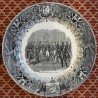 Suite de 12 assiettes \"Napoléon\" de Sarreguemines