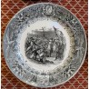 Suite de 12 assiettes \"Napoléon\" de Sarreguemines