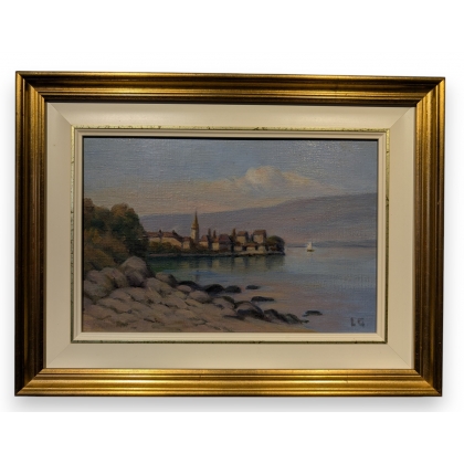 Tableau \"Nernier\" signé L G