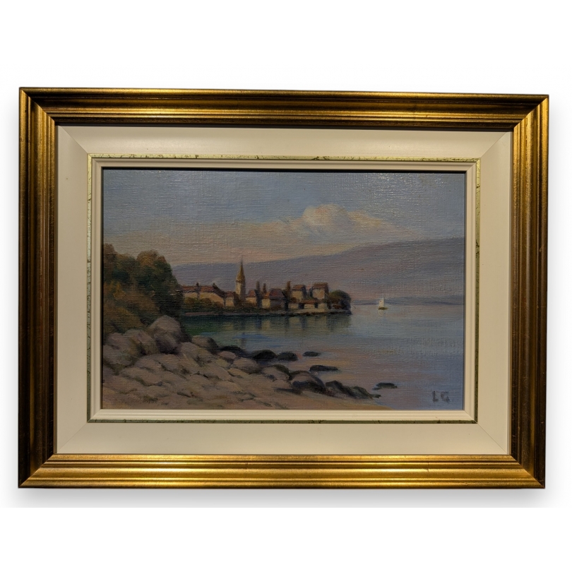 Tableau \"Nernier\" signé L G