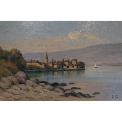 Tableau \"Nernier\" signé L G
