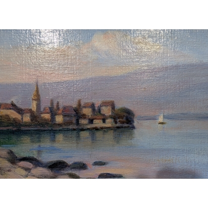 Tableau \"Nernier\" signé L G
