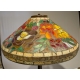 Lampe Tiffany fleurs orange et jaune