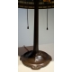 Lampe Tiffany fleurs orange et jaune
