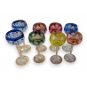 Suite de 6 verres en cristal du Rhin