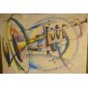 Aquarelle "Trompette" signée R. LERSY 76