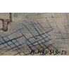Painting entitled ‘Osteria’, signed H. HEUSER 50