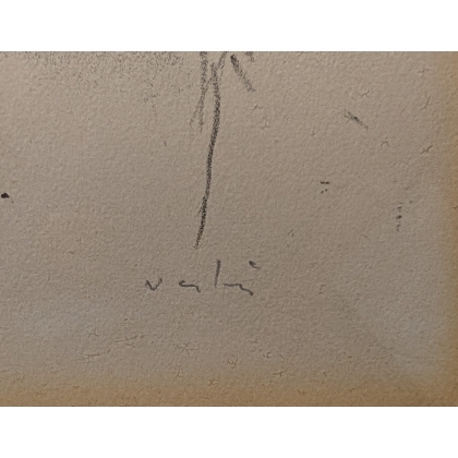 Lithograph entitled "Au bois", signed VERTES
